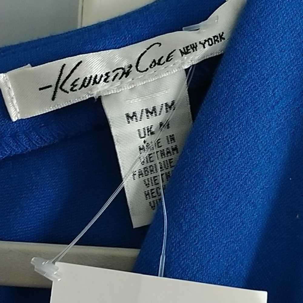 Kenneth Cole Blue Samantha Sheath Dress M - Picture 4 of 9